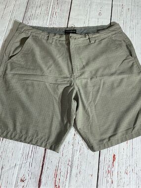 Hang Ten Men's Khaki 38 Flat Front Shorts